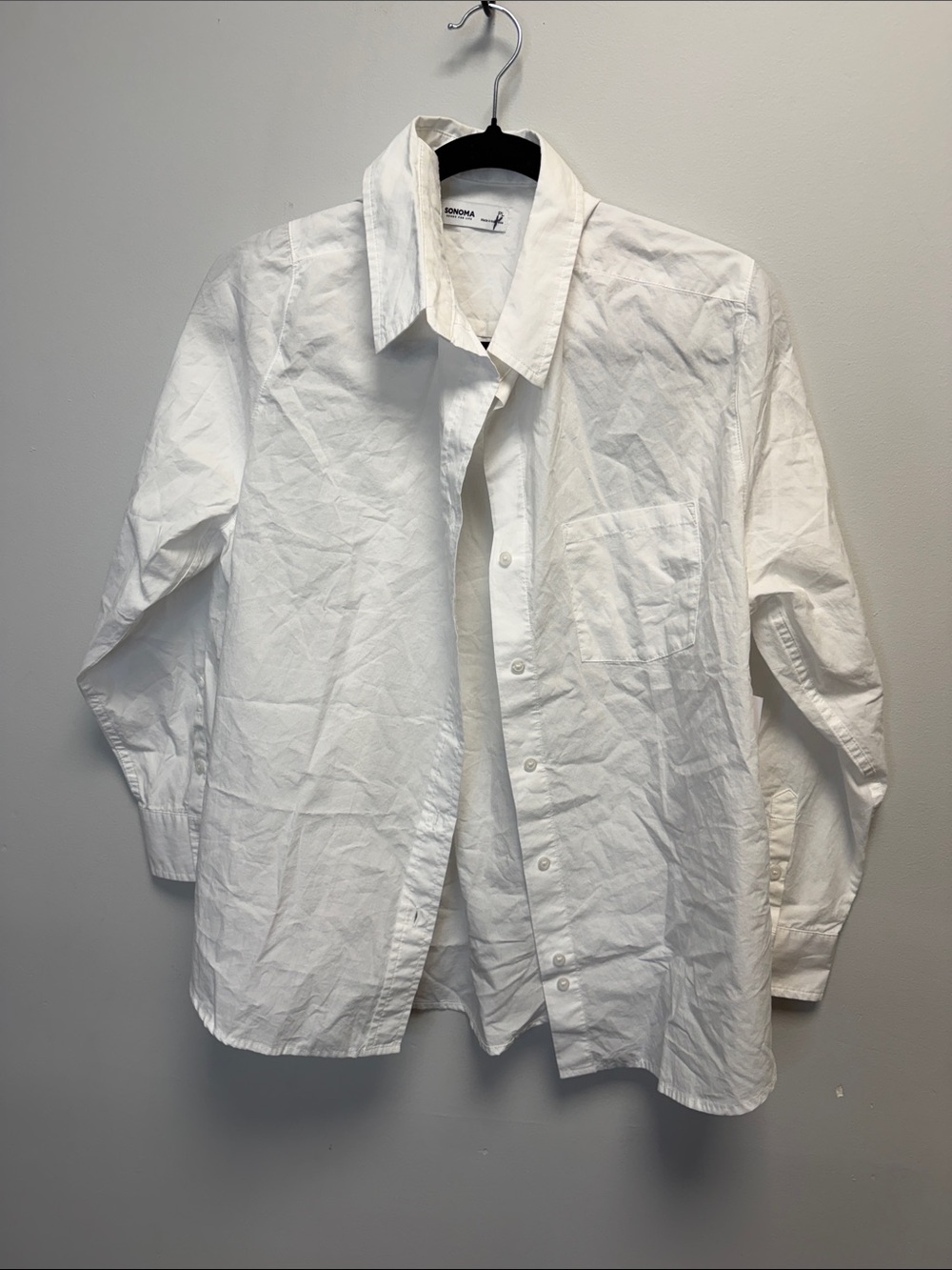 Sonoma | White Button-Down Shirt - Classic Collar